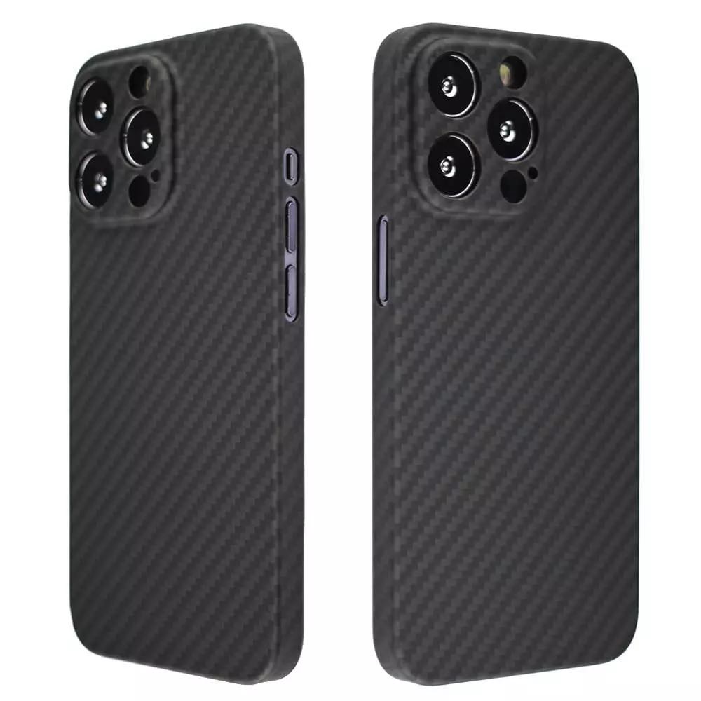 Чохол бампер для iPhone 13 Pro Anomaly Carbon Plaid (закритий модуль камери) - Black