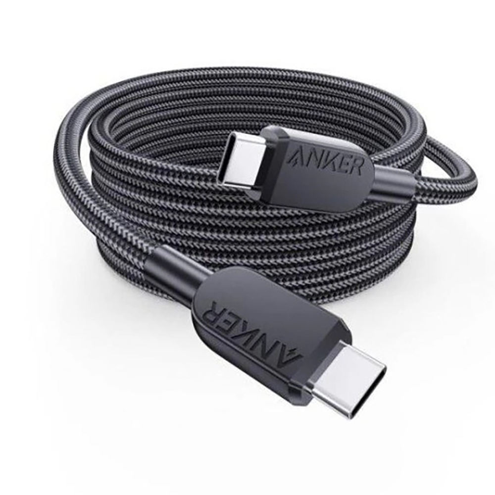 Кабель ANKER 310 USB-C to USB-C - 1.8m 240W Nylon (Чорний)