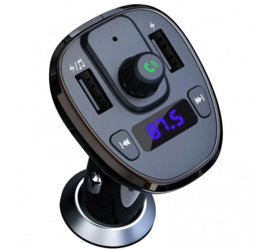 FM трансмиттер XO BCC-05 3.1A/2 USB  Black