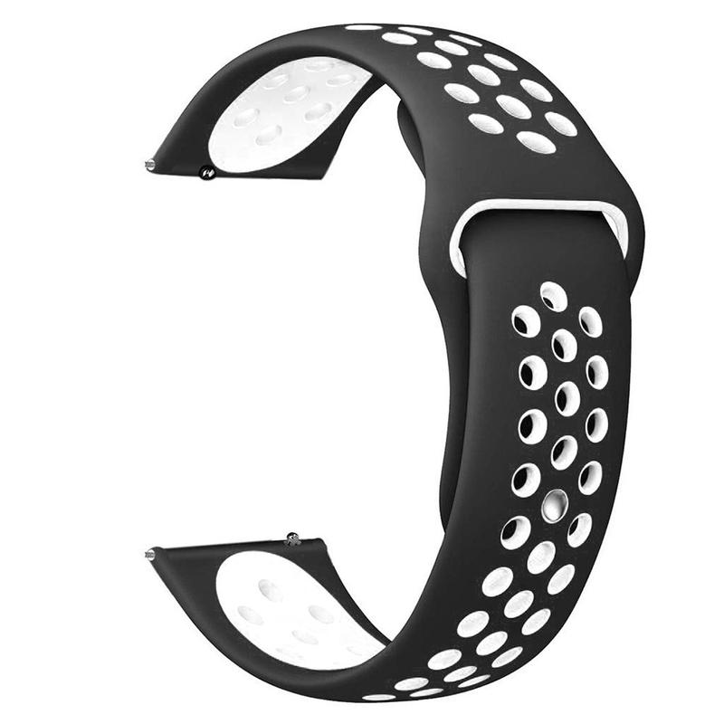 Ремінець Sport Nike+ Band для Amazfit/Samsung 22mm - Black/White