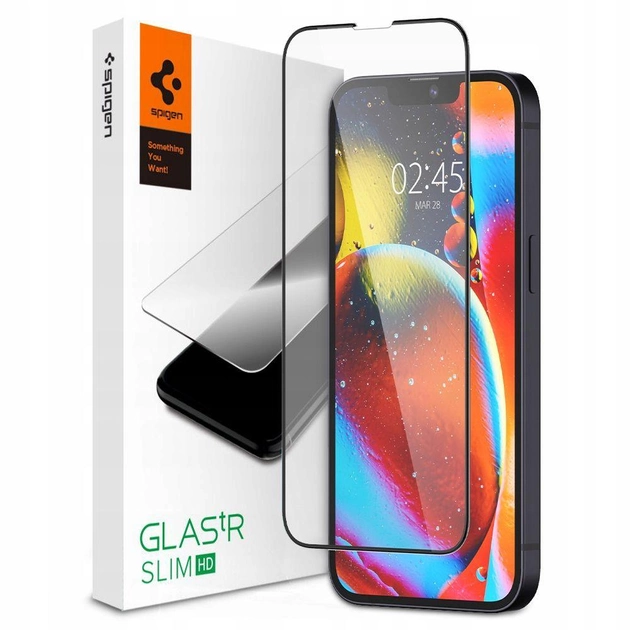Захисне скло Spigen для Apple iPhone 13 / 13 Pro tR Slim FCHD, Black (1Pack)