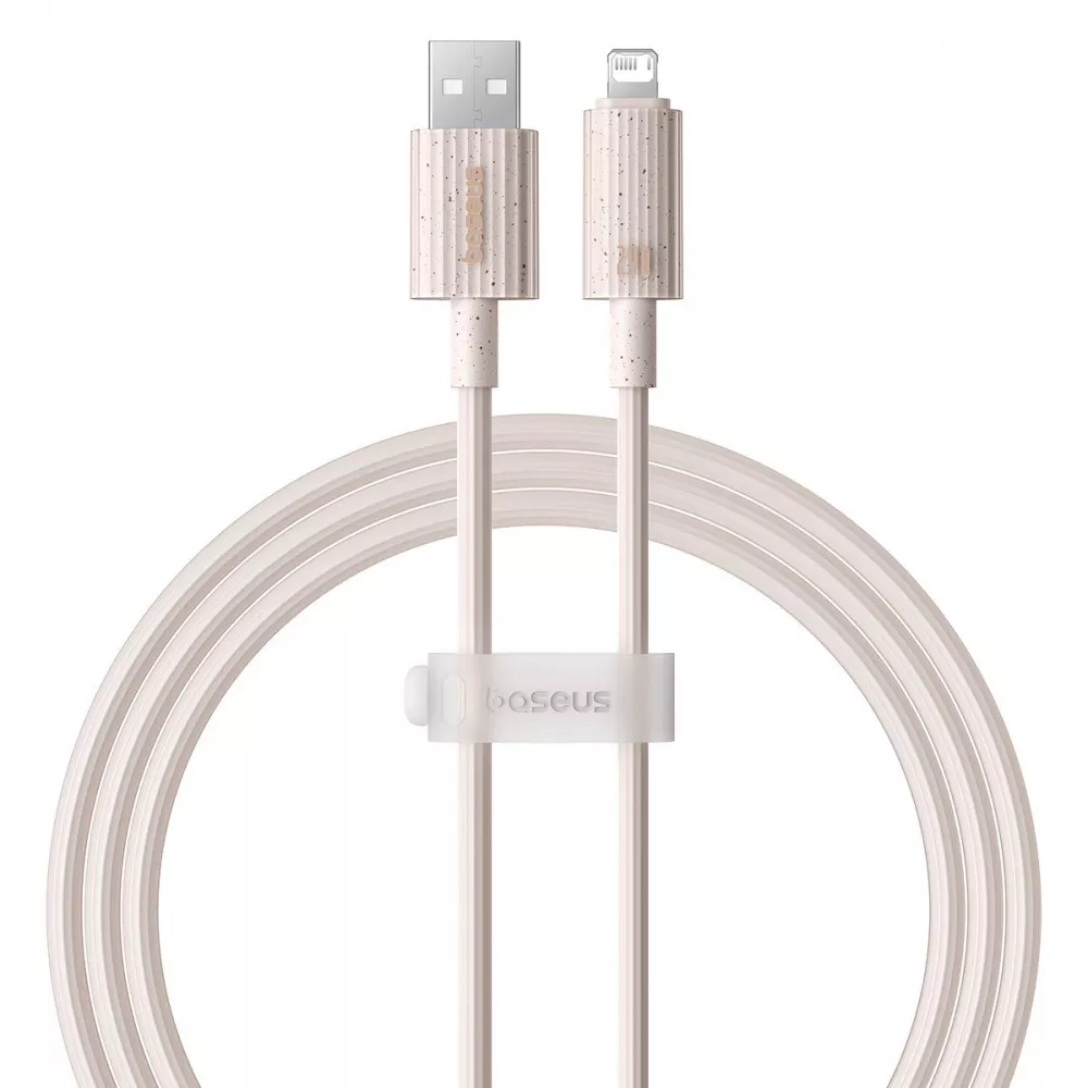 Кабель Baseus Habitat Series Fast Charging USB to Lightning 2.4A (1m) (рожевий)