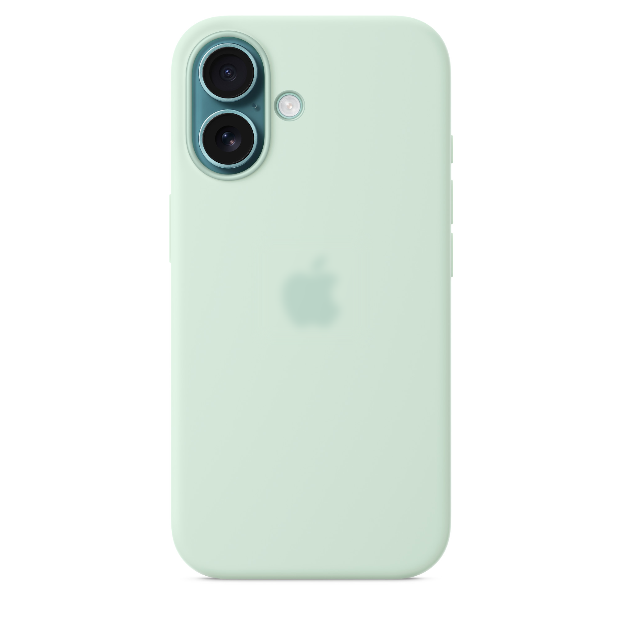 Чохол Silicone Case with Button, Animation & MagSafe iPhone 16, Aquamarine (OEM)