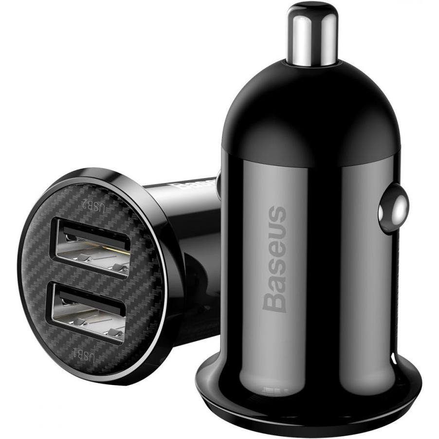 АЗП Baseus Grain Pro 4.8A 2USB (чорний)