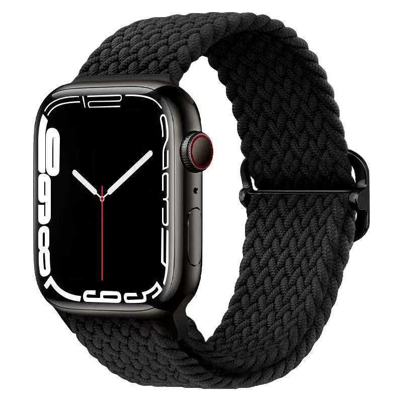 Ремінець тканинний INKAX WB-03 для Apple Watch 42мм/44мм/45мм/49мм (Black)