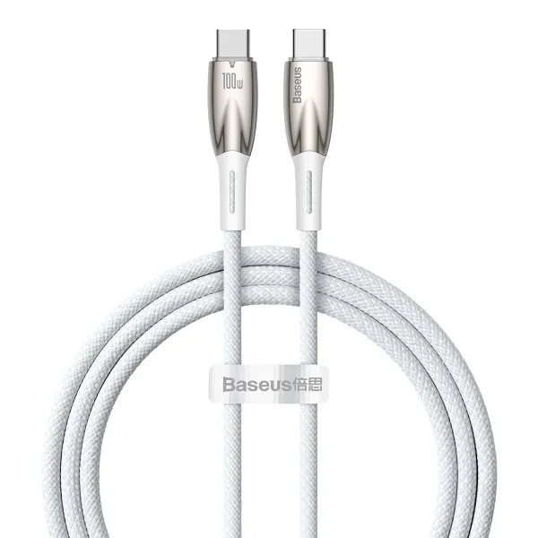 Кабель Baseus Glimmer Series Type-C to Lightning 20W (1m) (білий)