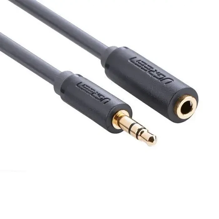 Кабель UGREEN AV124 3.5mm M to 3.5mm F Cable 1m (Сірий)