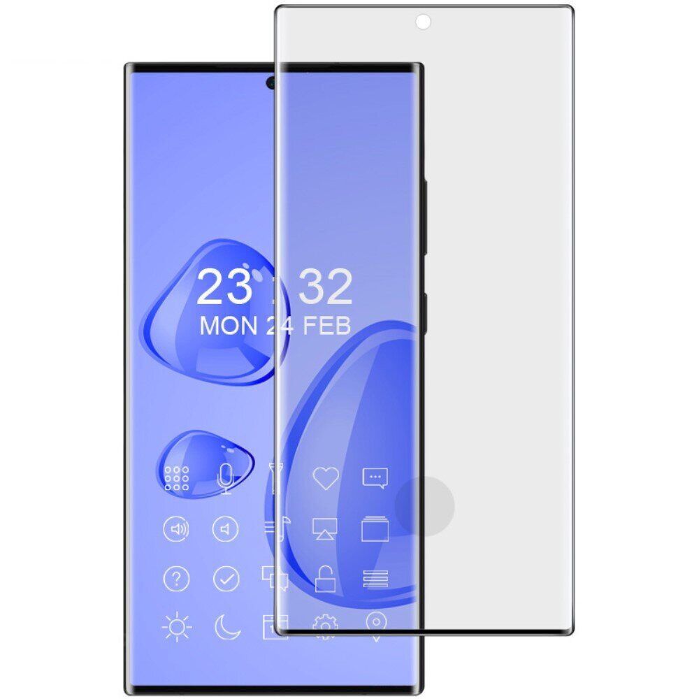 Захисне Скло MaiKai 3D UV Curved Full Glass для Samsung S23 Ultra (Black)