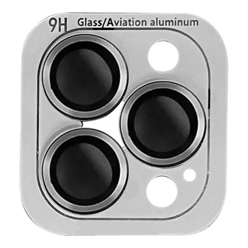 Захисне скло Metal Classic на камеру для iPhone 15 Pro/15 Pro Max (Світло-Сірий / Light Gray)