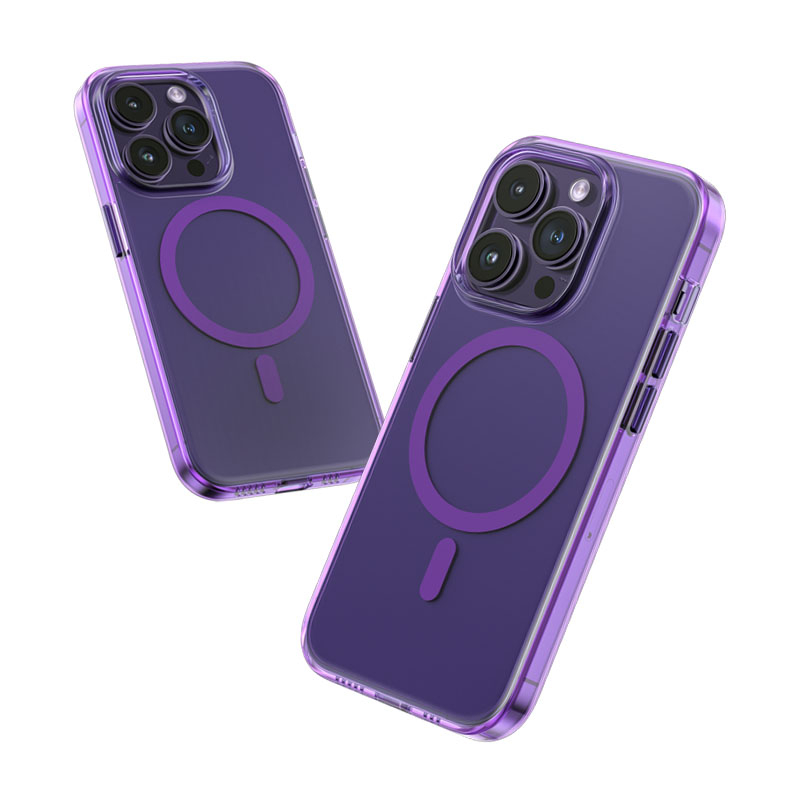 Чохол Blueo Crystal Drop PRO Resistance Phone Case for iPhone 14 Pro Max with MagSafe Purple