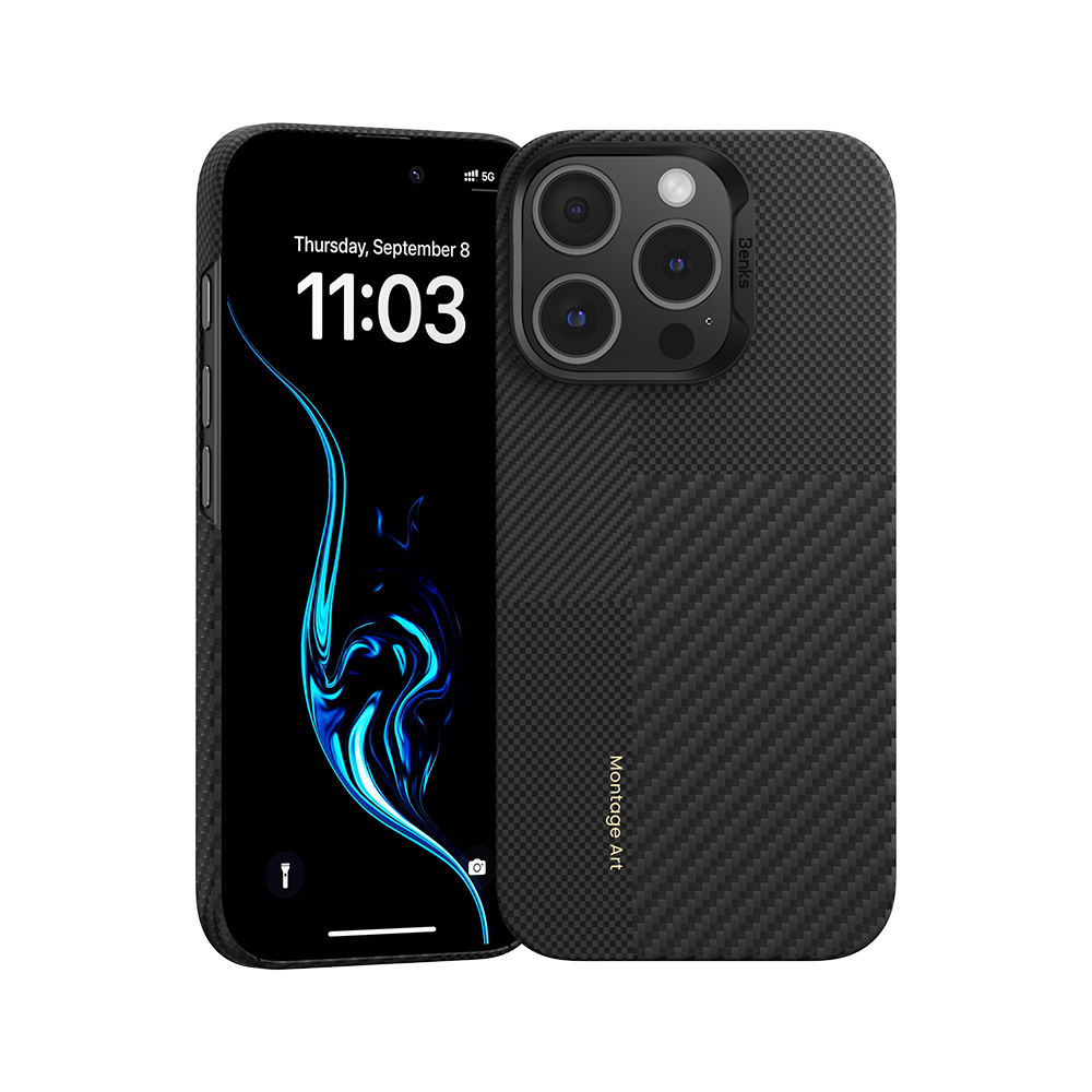 Чохол Benks Montage Armor Air Kevlar Case (600D/1500D) with MagSafe for iPhone 16 Pro