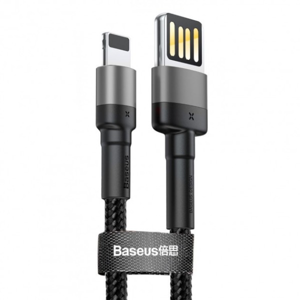 Кабель Baseus Cafule Lightning Special Edition 2.4A 1m Сірий