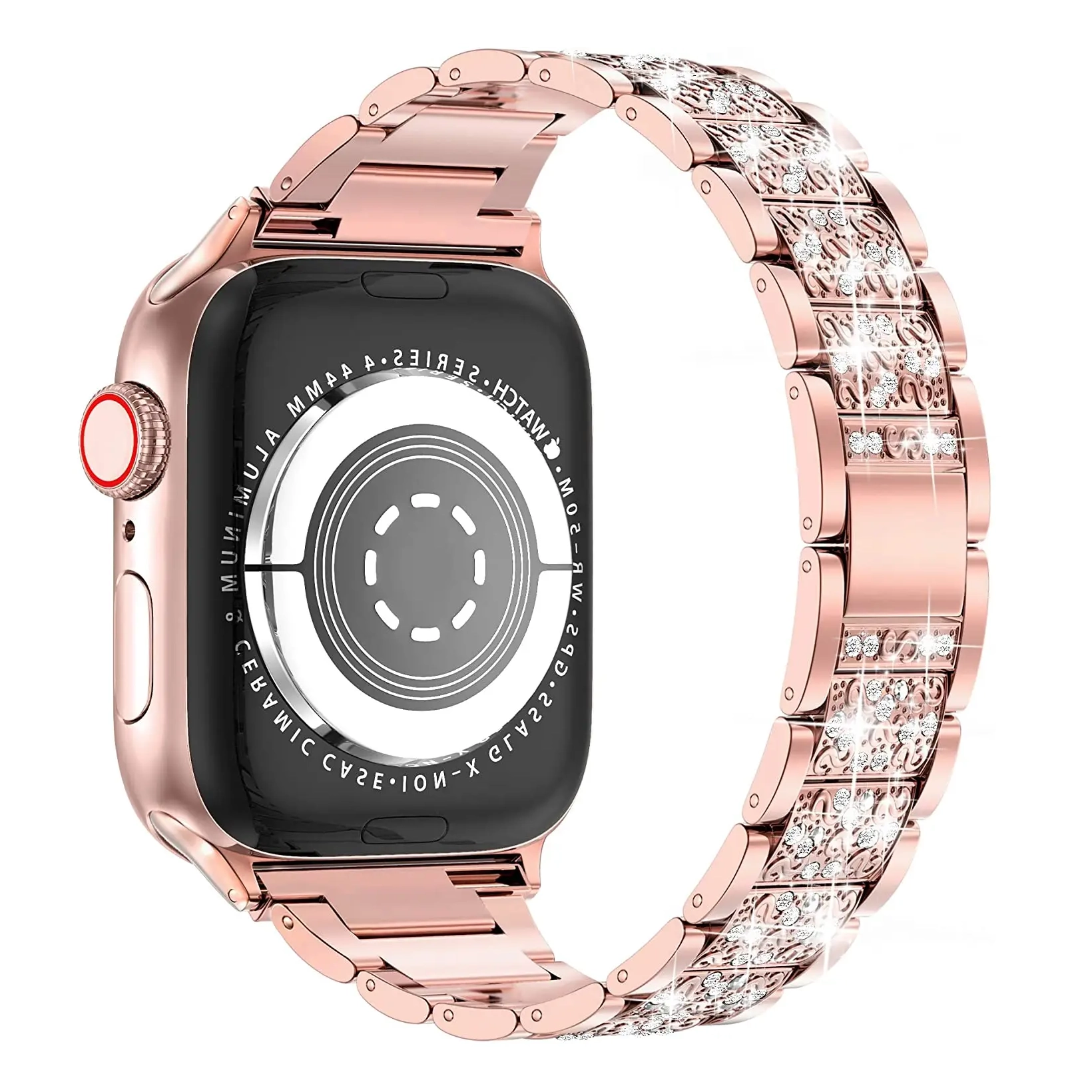 Ремінець металевий 7-Line Metal Diamond for Apple Watch 38/40/41mm (Rose Gold)