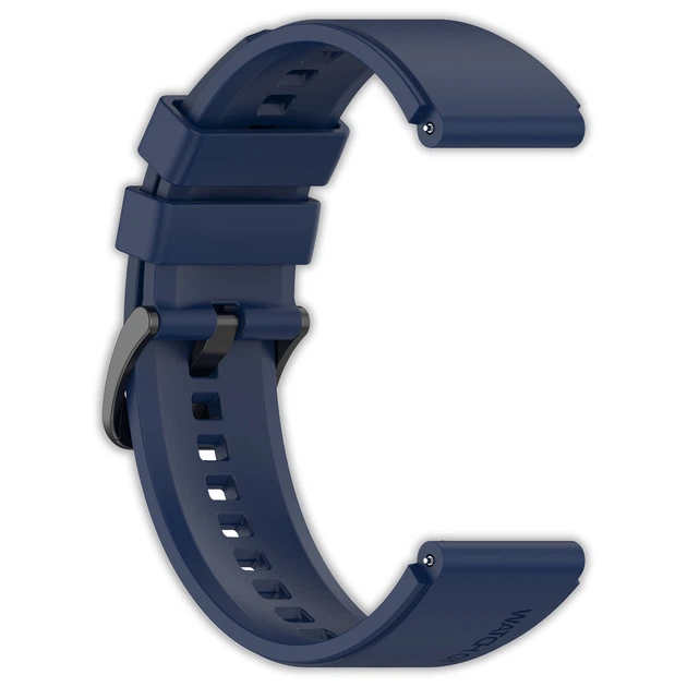 Ремінець для Samsung Gear S3/S4 20mm Silicone (мет.застібка) Dark Blue